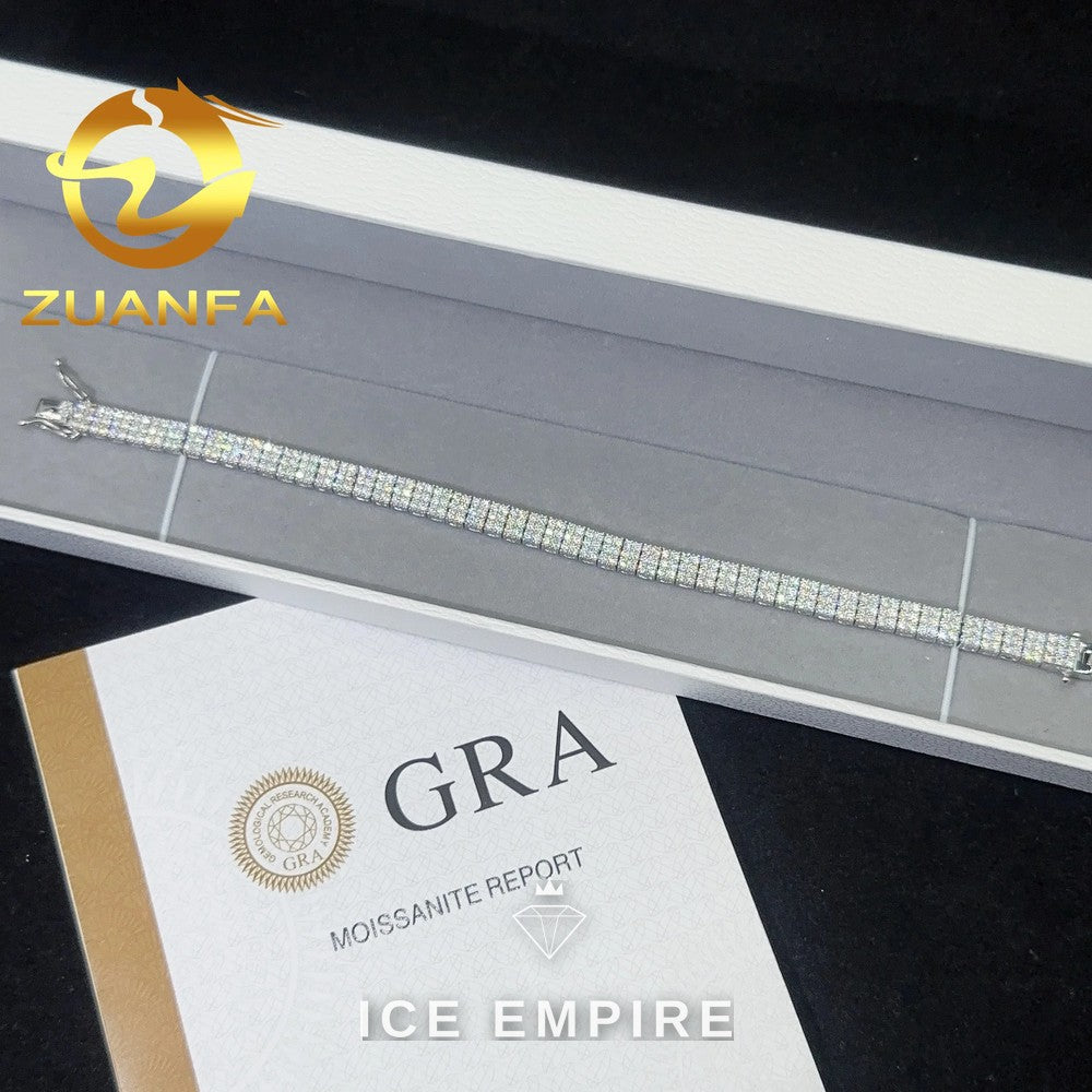 Iced Out Rose Gold Plated Moissanite Cuban Chain