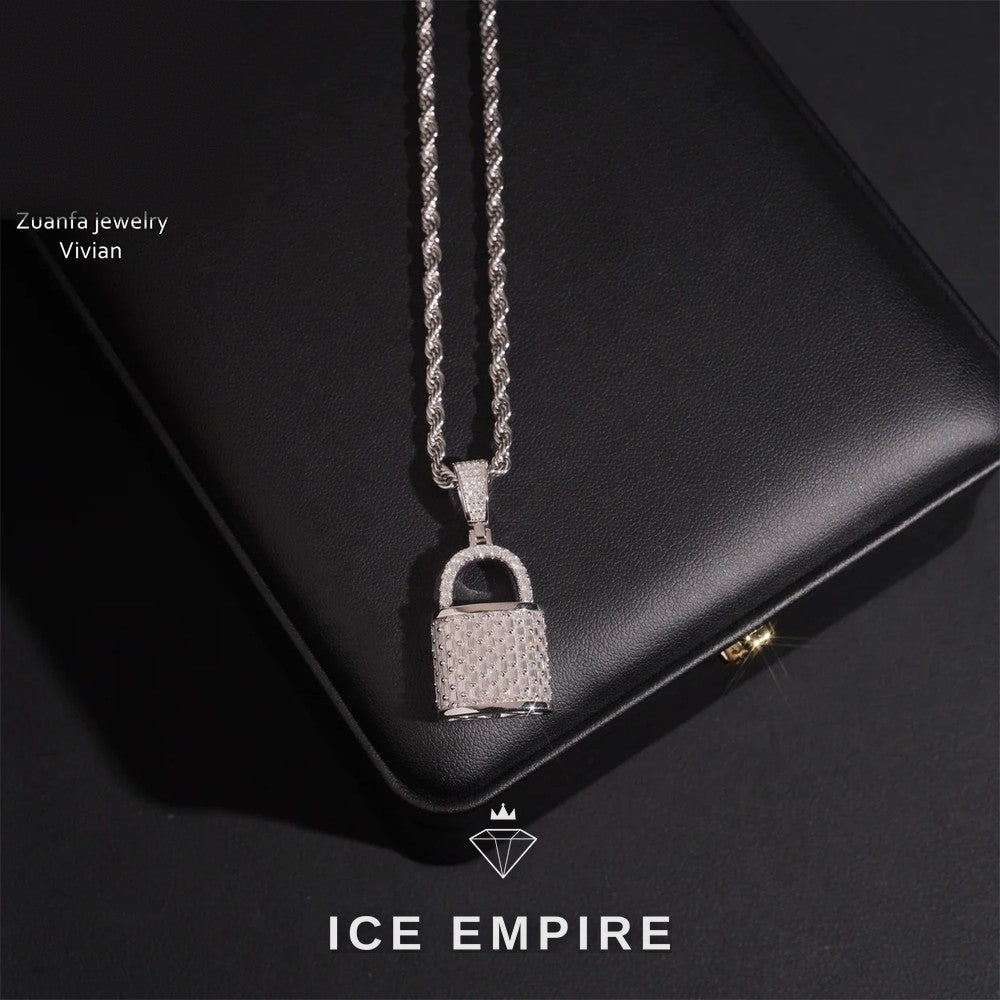 Iced Out 925 Silver Moissanite Pendant
