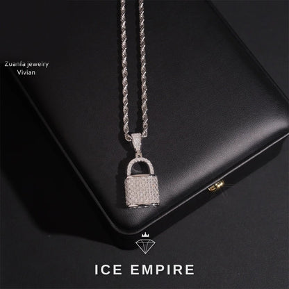 Iced Out 925 Silver Moissanite Pendant