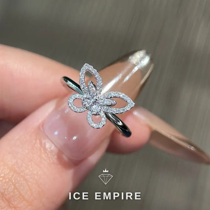 Iced Out 18K Gold Lab Grown Diamond Ring