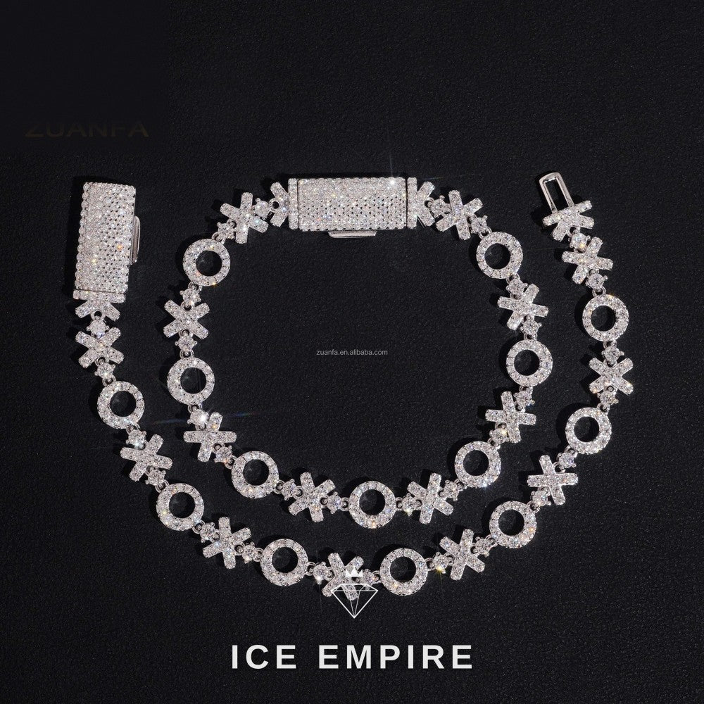 Iced Out 925 Silver Moissanite Tennis Bracelet