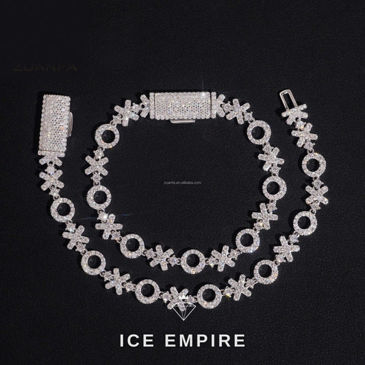 Iced Out 925 Silver Moissanite Tennis Bracelet