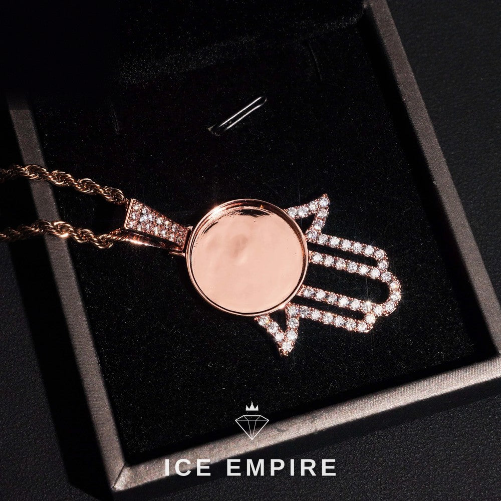 Iced Out 925 Silver Moissanite Pendant