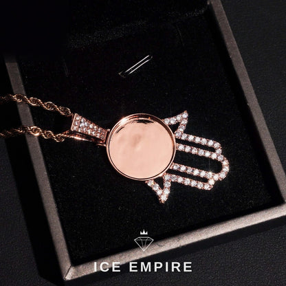 Iced Out 925 Silver Moissanite Pendant