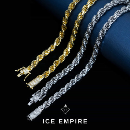 Iced Out Rose Gold Plated Moissanite Cuban Chain