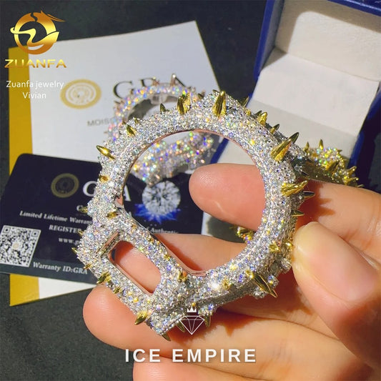 Iced Out 925 Silver Moissanite Watch