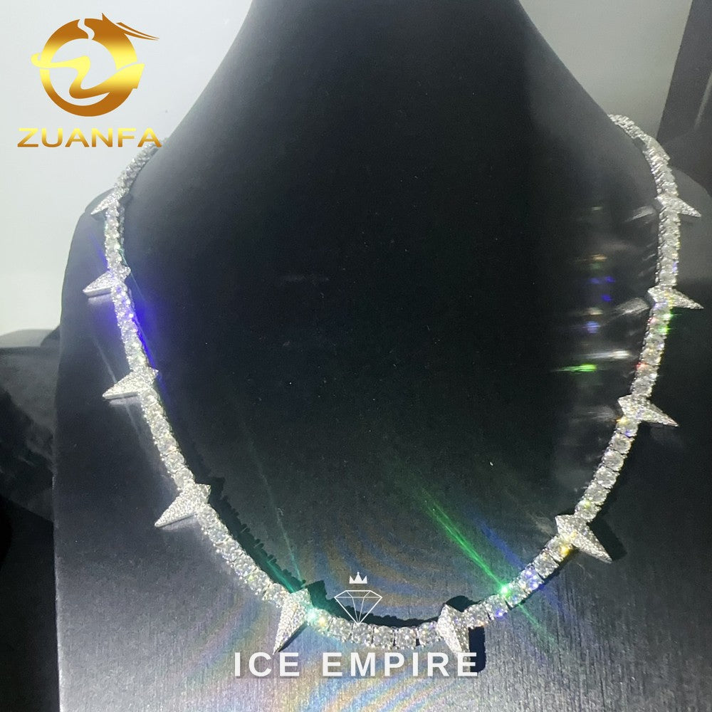 Iced Out Rose Gold Plated Moissanite Cuban Chain
