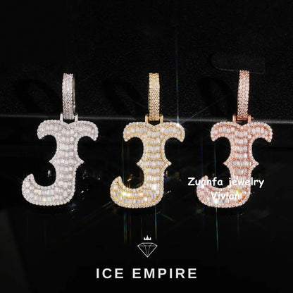 Iced Out 925 Silver Pendant
