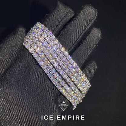 Iced Out Gold Plated Moissanite Tennis Chain