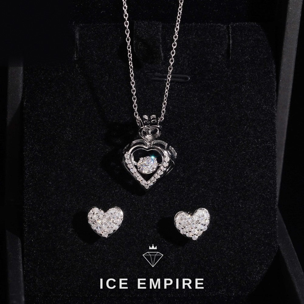 Iced Out 925 Silver Moissanite Earrings