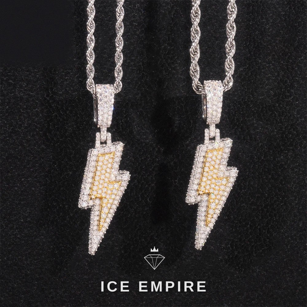 Iced Out 925 Silver Moissanite Pendant