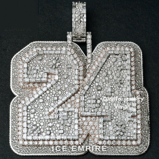 Iced Out 925 Silver Pendant