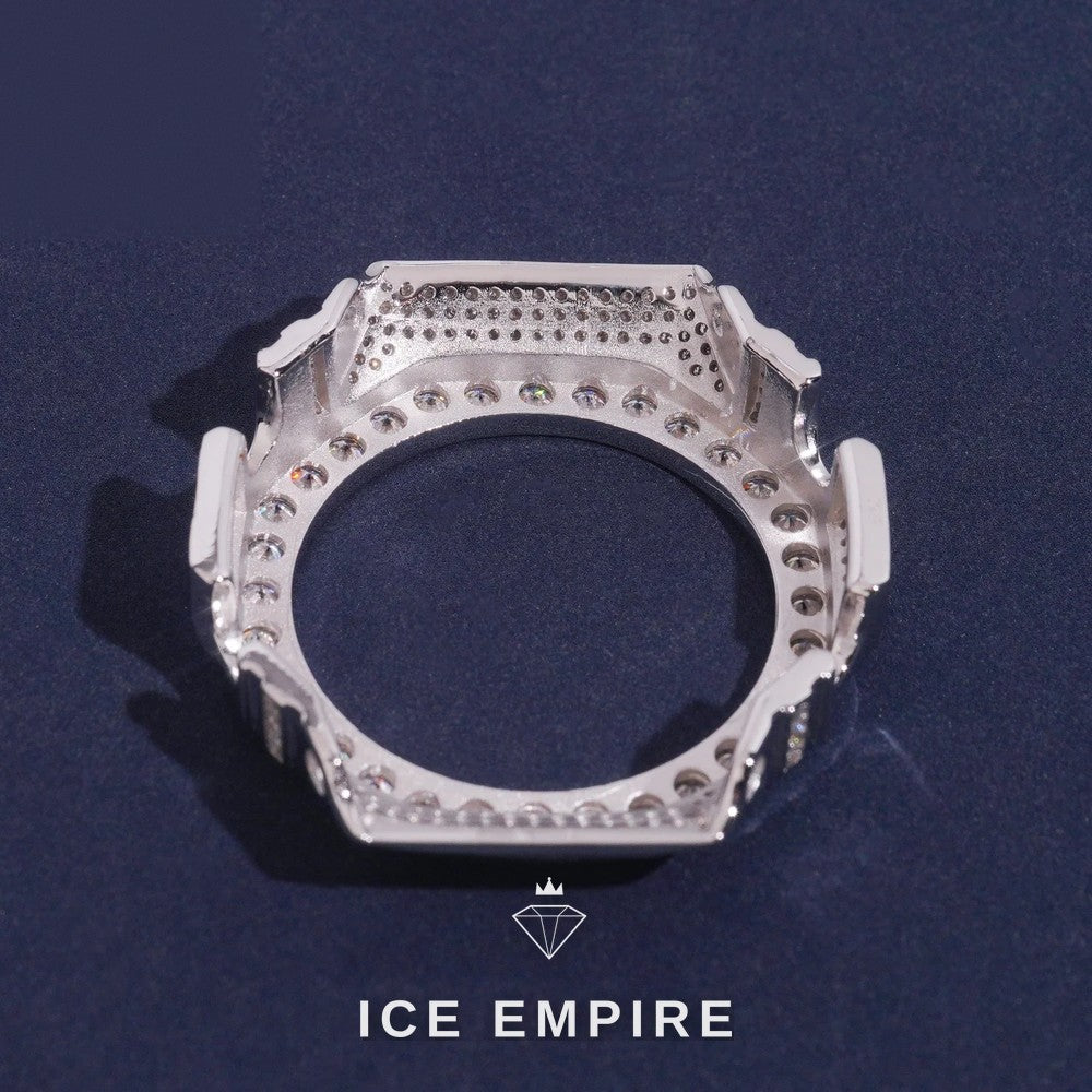 Iced Out 925 Silver Moissanite Watch