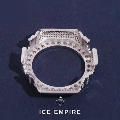 Iced Out 925 Silver Moissanite Watch