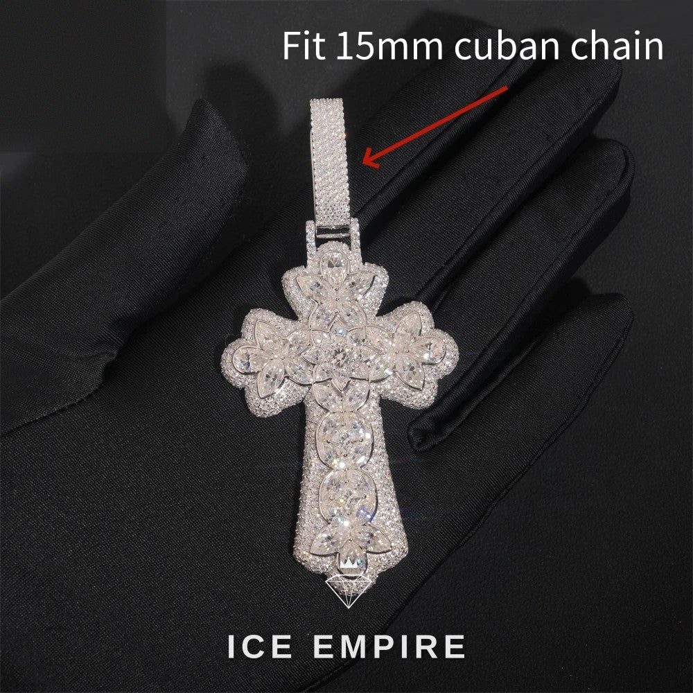 Iced Out Baguette Rose Gold Plated Cuban Chain