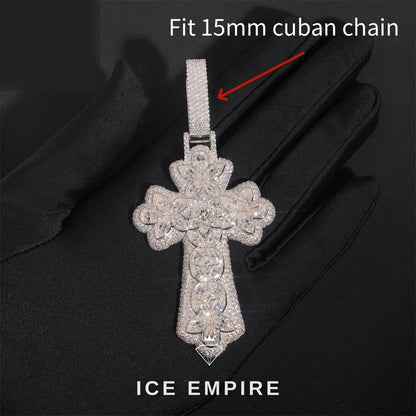 Iced Out Baguette Rose Gold Plated Cuban Chain