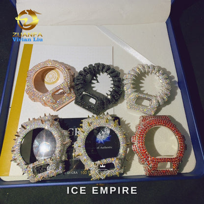 Iced Out 925 Silver Moissanite Watch