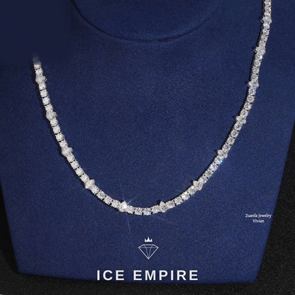 Iced Out Rose Gold Plated Moissanite Cuban Chain
