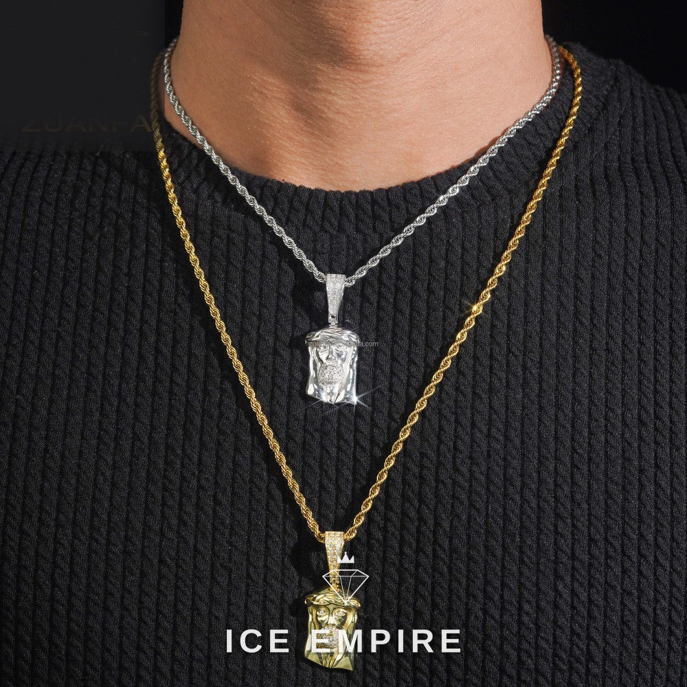 Iced Out 925 Silver Pendant