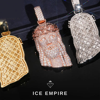 Iced Out 925 Silver Moissanite Pendant