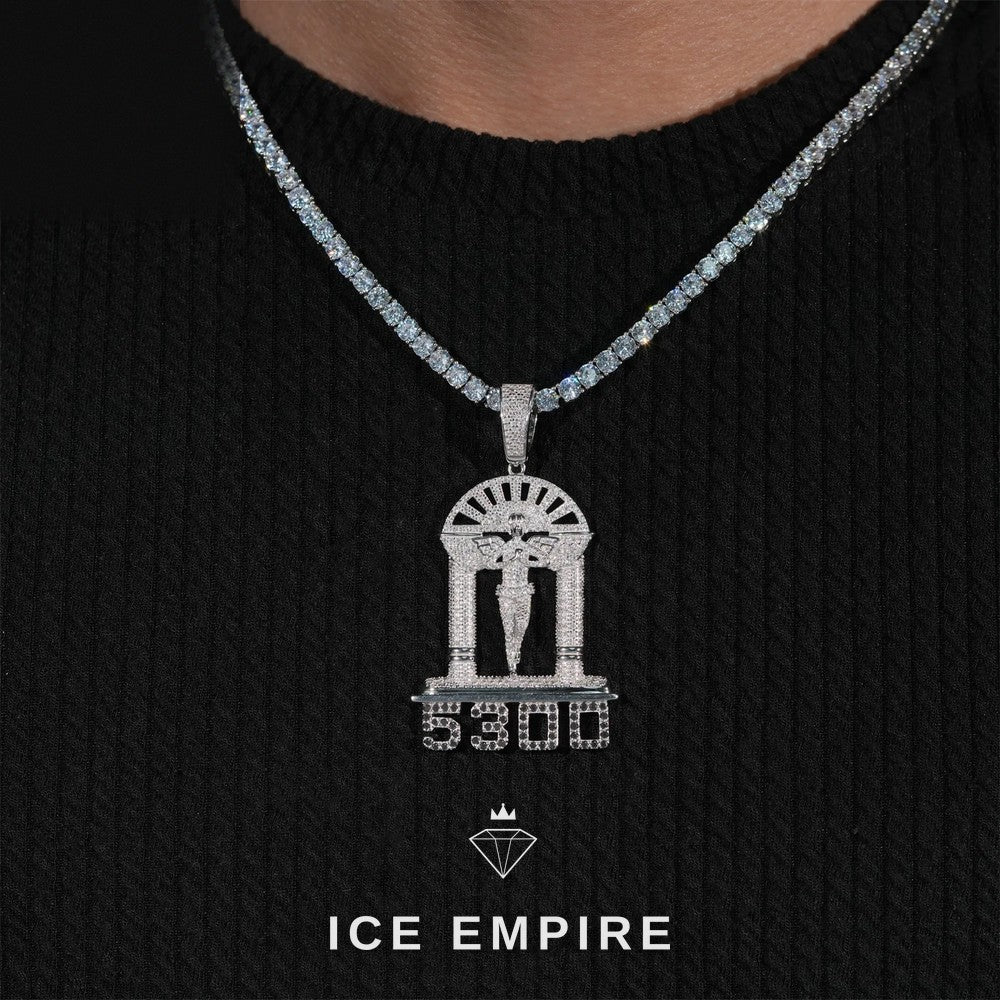 Iced Out 925 Silver Pendant