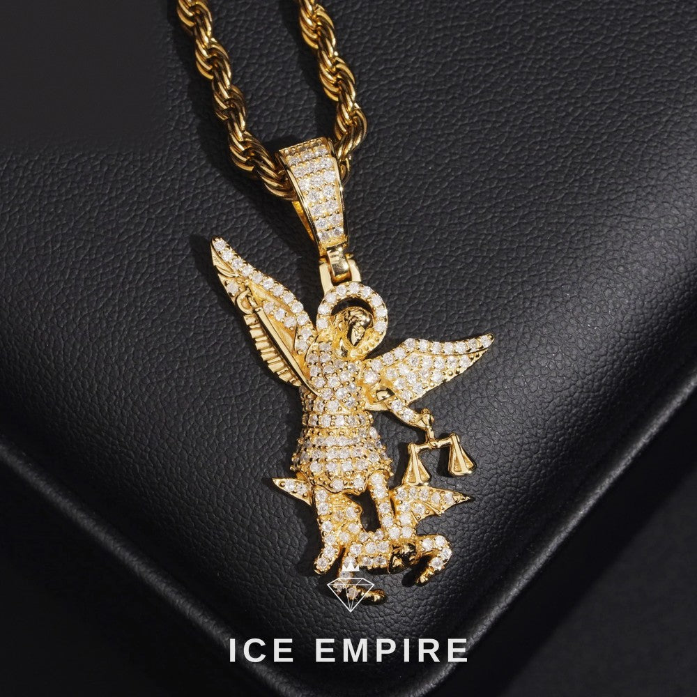 Iced Out 925 Silver Moissanite Pendant