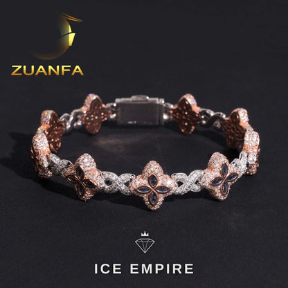 Iced Out 925 Silver Moissanite Bracelet
