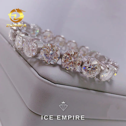 Iced Out Rose Gold Plated Moissanite Cuban Chain