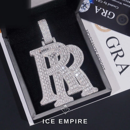 Iced Out 925 Silver Moissanite Pendant