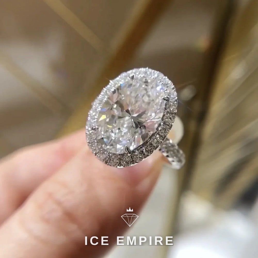 Iced Out 14K Gold Lab Grown Diamond Pendant