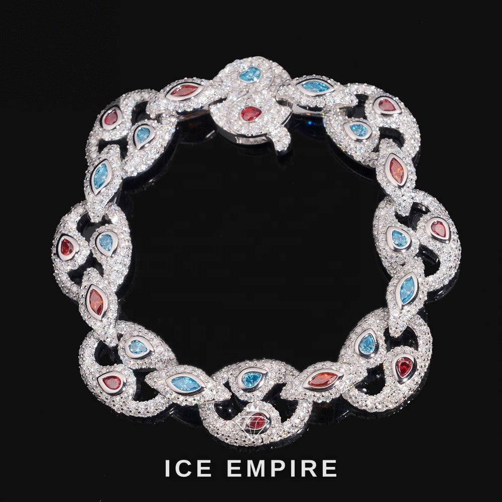 Iced Out Rose Gold Plated Moissanite Cuban Chain