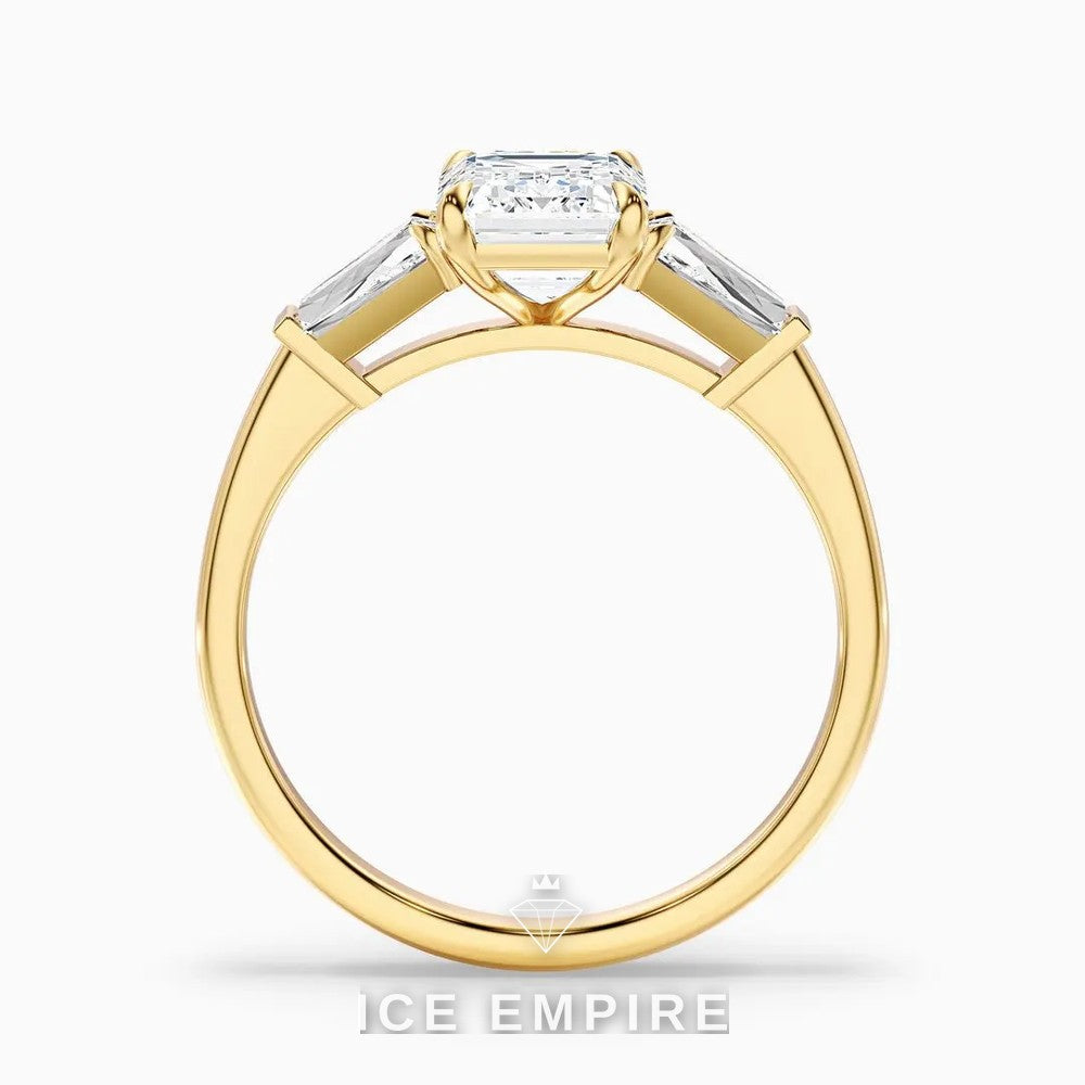 Iced Out 14K Gold Lab Grown Diamond Engagement Ring