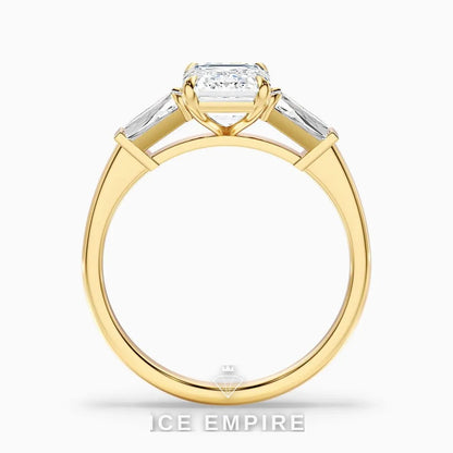 Iced Out 14K Gold Lab Grown Diamond Engagement Ring