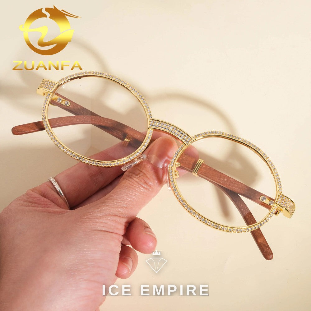 Iced Out 925 Silver Glasses
