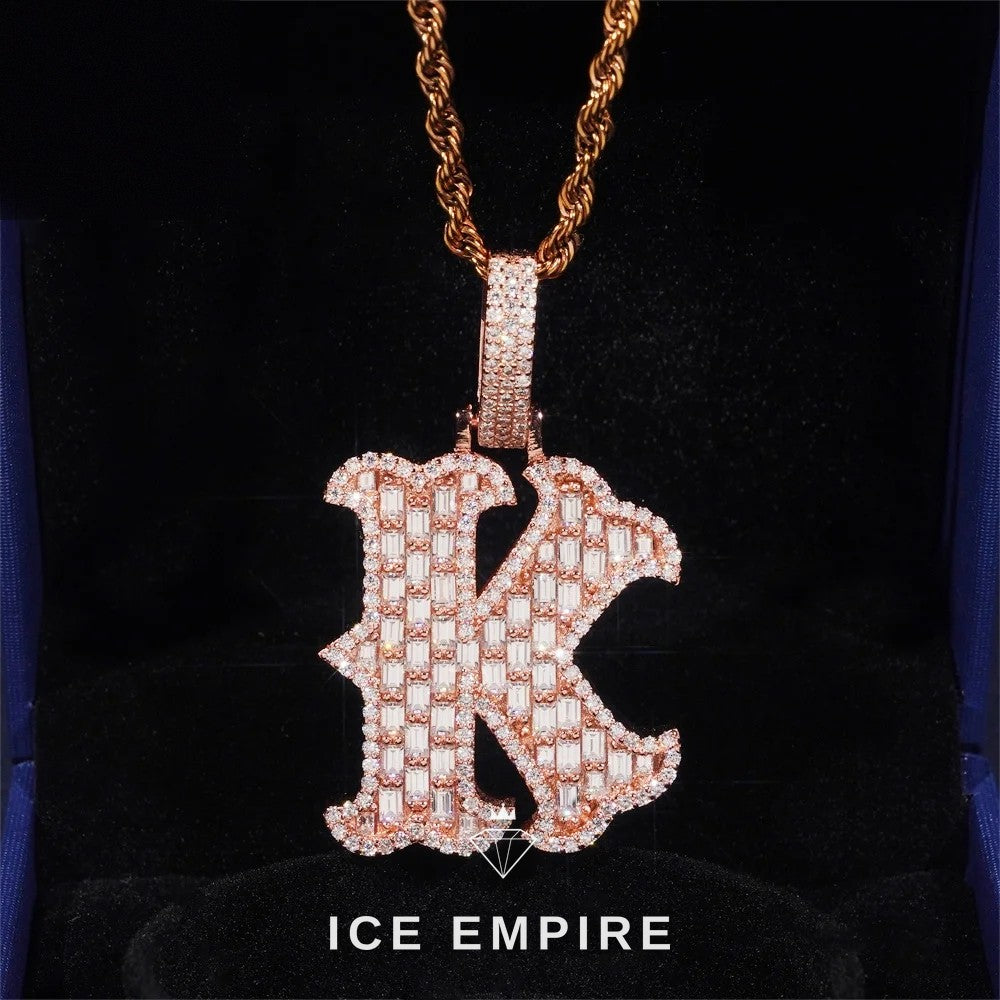 Iced Out 925 Silver Pendant