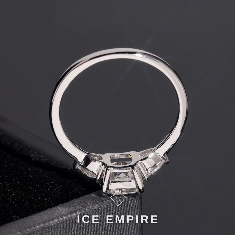 Iced Out Gold Plated Moissanite Wedding Band