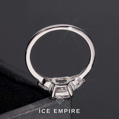 Iced Out Gold Plated Moissanite Wedding Band