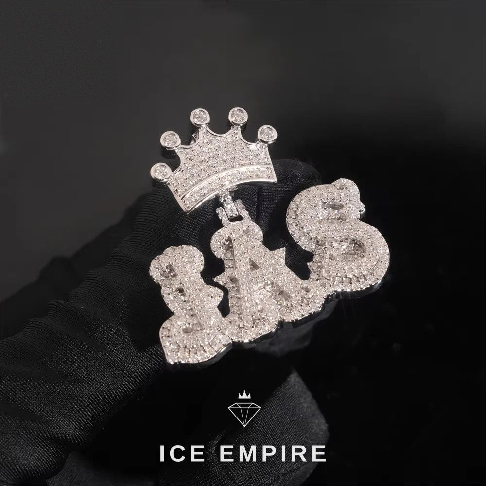 Iced Out 925 Silver Moissanite Pendant