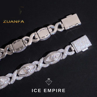 Iced Out Rose Gold Plated Moissanite Cuban Chain