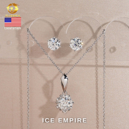 Iced Out Rose Gold Plated Moissanite Cuban Chain