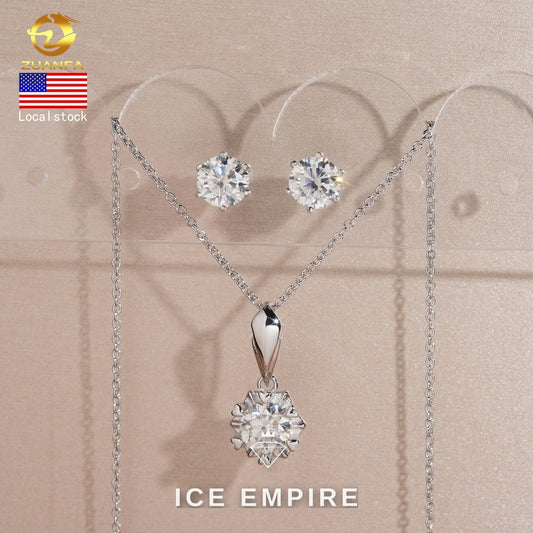 Iced Out Rose Gold Plated Moissanite Cuban Chain