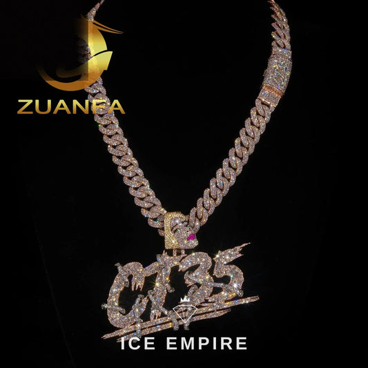 Iced Out Rose Gold Plated Pendant