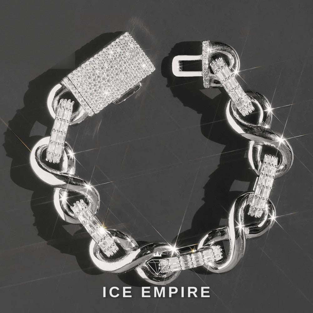 Iced Out Rose Gold Plated Moissanite Cuban Chain