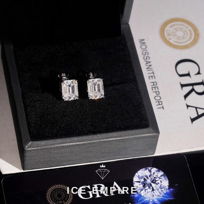 Iced Out Gold Plated Moissanite Earrings