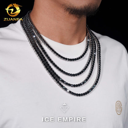 Iced Out Gold Plated Moissanite Cuban Chain