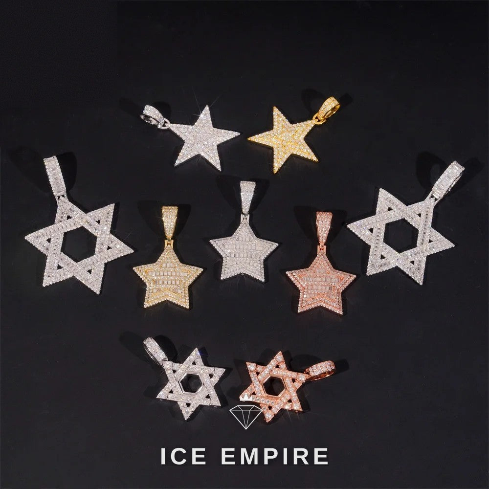 Iced Out 925 Silver Pendant