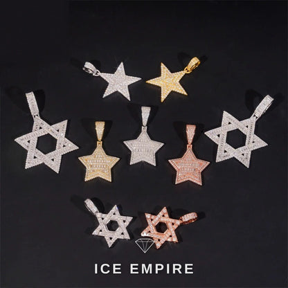 Iced Out 925 Silver Pendant