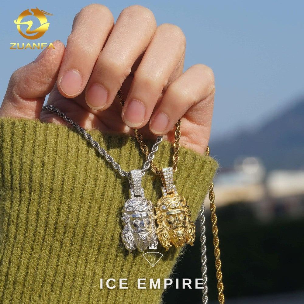 Iced Out Gold Plated Moissanite Pendant