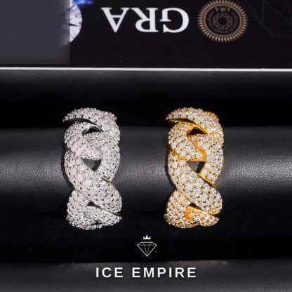 Iced Out 925 Silver Moissanite Cuban Chain