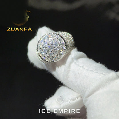 Iced Out Gold Plated Moissanite Cuban Chain